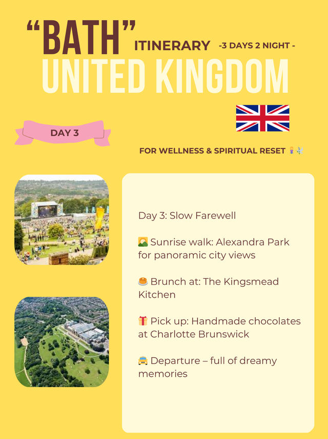 Bath 3-days itinerary 