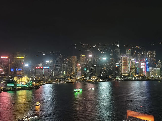 香港瑰麗酒店🇭🇰 40樓看著維多利亞港的日與夜