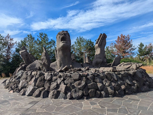 🇯🇵【鹿児島】桜島モニュメント「叫びの肖像」！(^^)