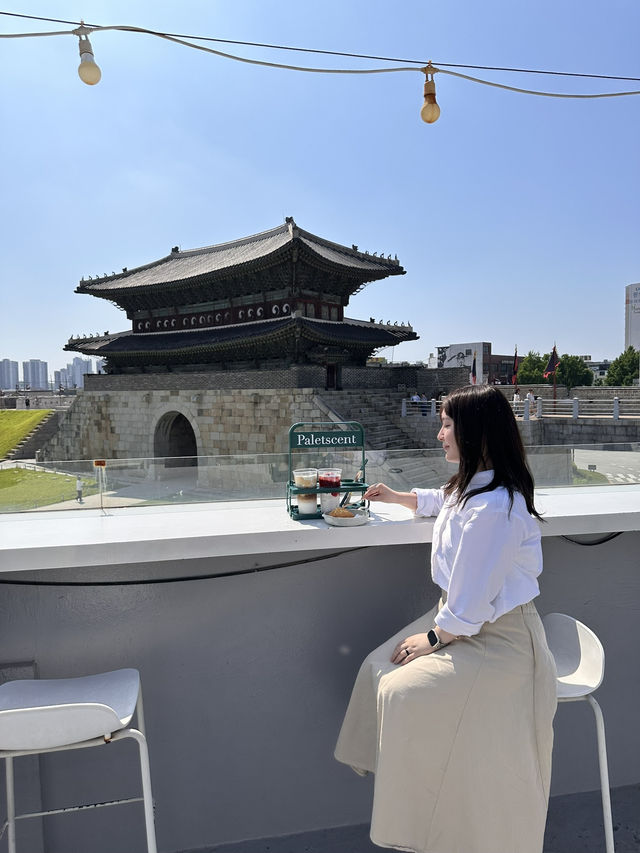  【韓国/水原】長安門を一望できるカフェ