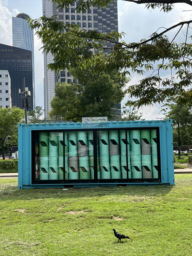 여의도 한강공원의 여름 오후