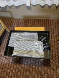 traditional tatami-style hotel at Hokkaido Onsen village 
