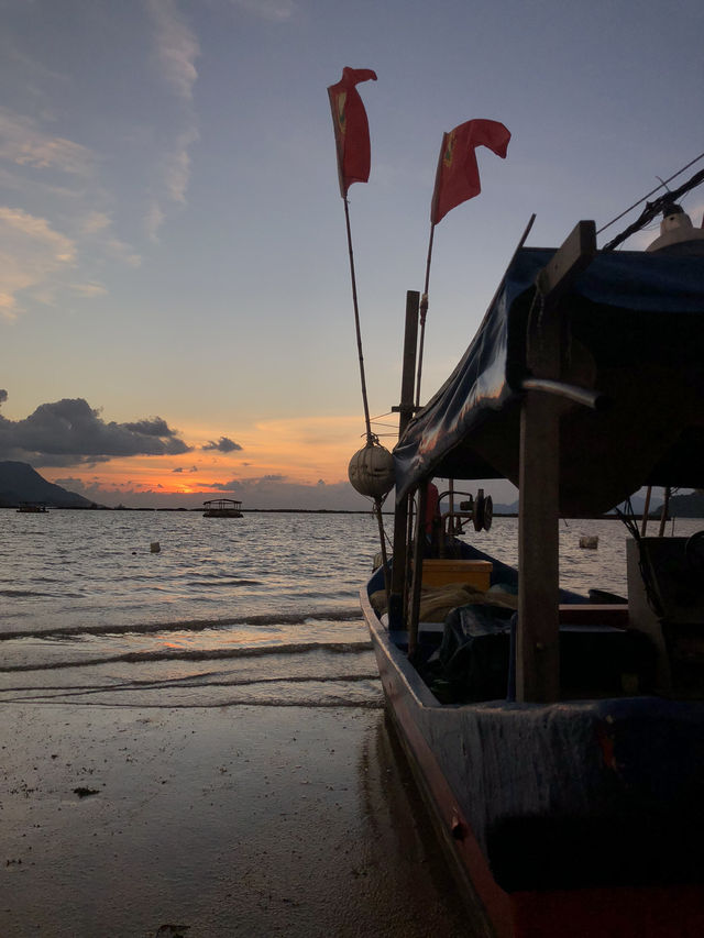 Golden hours Black Beach Langkawi