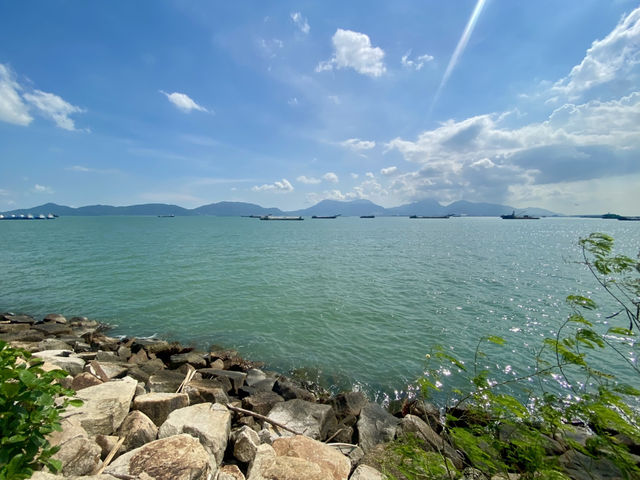 屯門海濱公園「幻愛橋  」🌟漫步海堤享受無敵海景  