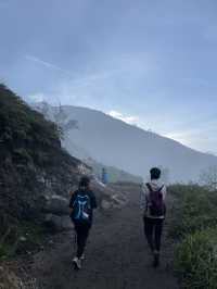 The Turquoise Crater Lake Above the Clouds