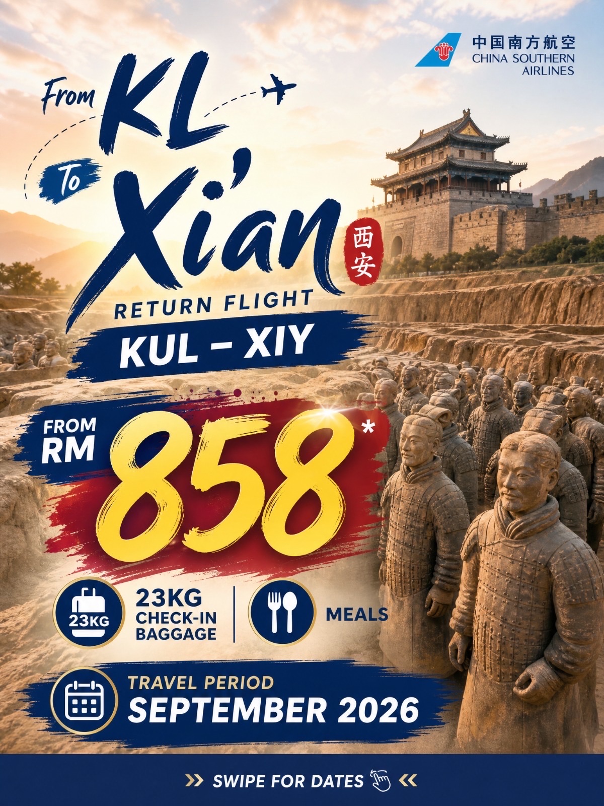 Fly to Xi’an Under RM 900? Ancient Wonders Awaits! 🗿✈️