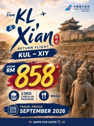 Fly to Xi’an Under RM 900? Ancient Wonders Awaits! 🗿✈️