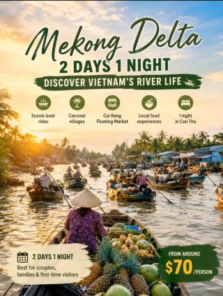 🇻🇳🌴 Mekong Delta 2 Days 1 Night: Discover Vietnam’s River Life