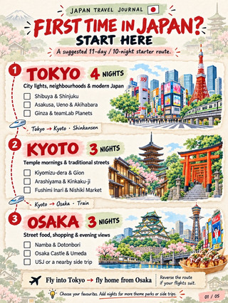 🇯🇵 首次赴日10天9夜日本行程!