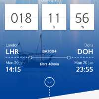 London to Doha