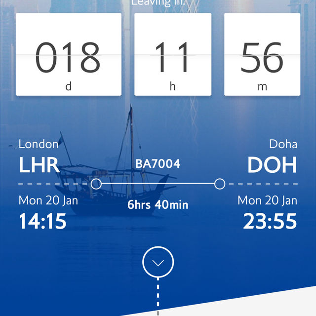 London to Doha
