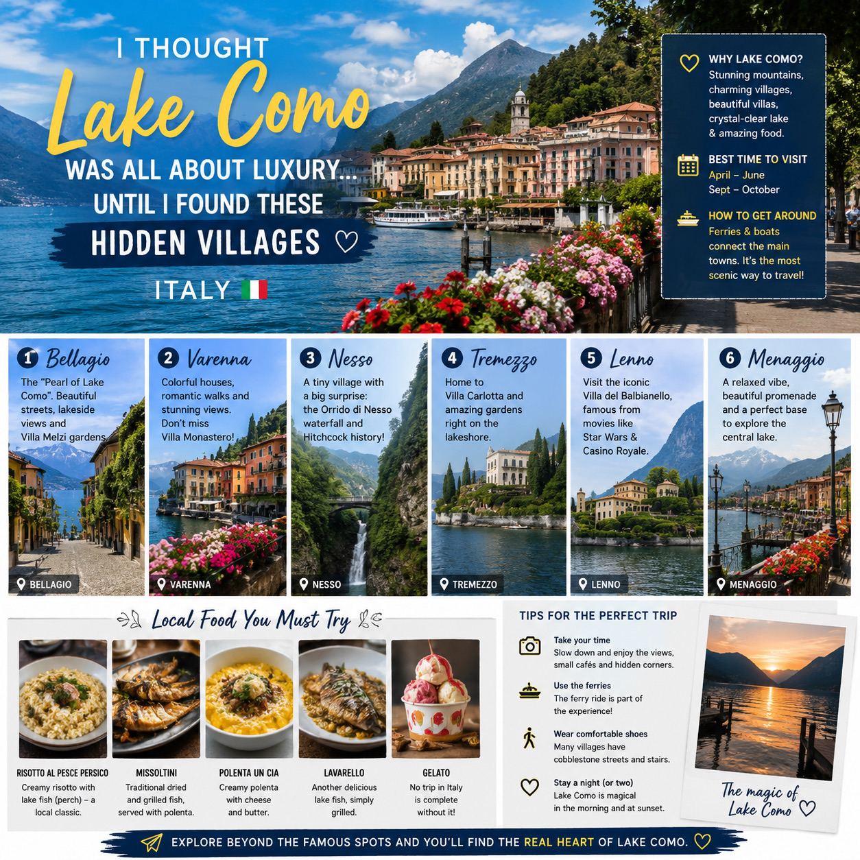 🇮🇹 I Thought Lake Como Was All About Luxury… Until I Found These Villages