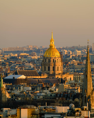 Today we'll hike up to the viewpoint at the top of the Arc de Triomphe, or the Triumphal Arch of Paris.