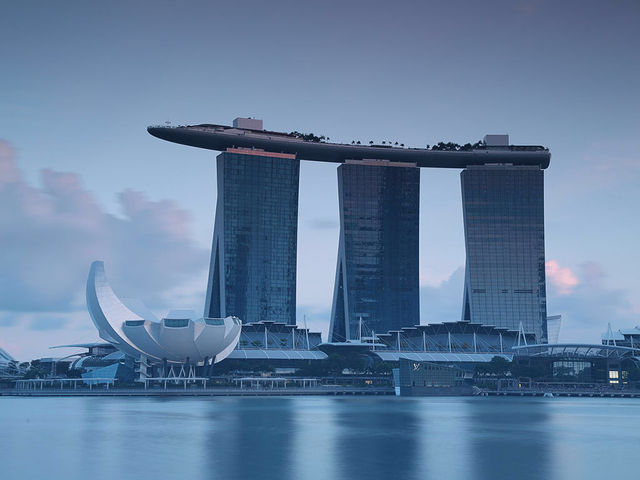 🇸🇬濱海灣的夜景，超正
