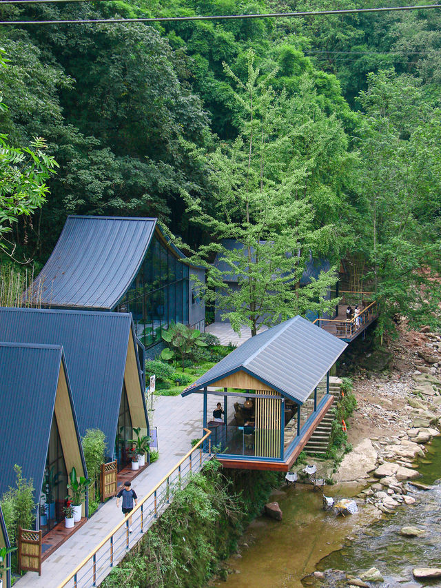 In Chengdu, one cannot find a second hot spring like this, brimming with the charm of nature🌳.