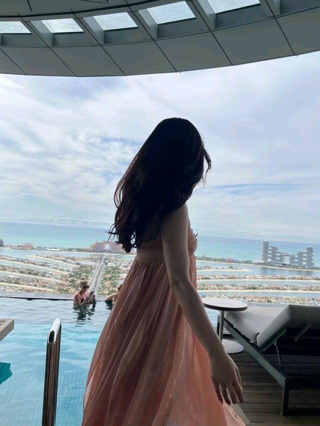 The sunset at Aura Sky Pool is so beautiful - Dubai❤️🥰