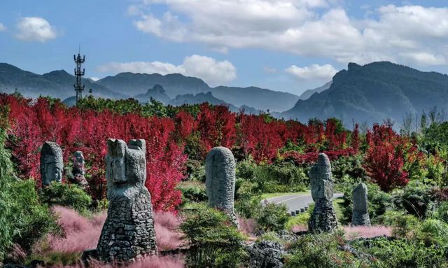 酉陽疊石山谷，優美風景打卡地。