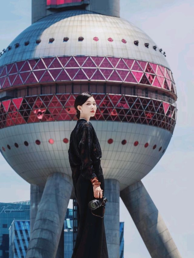 Unlocked a new perspective of the Oriental Pearl Tower