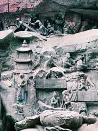重慶市大足著名寺廟景點：大足石刻。適合拍照打卡、週末閒暇度假地！ 