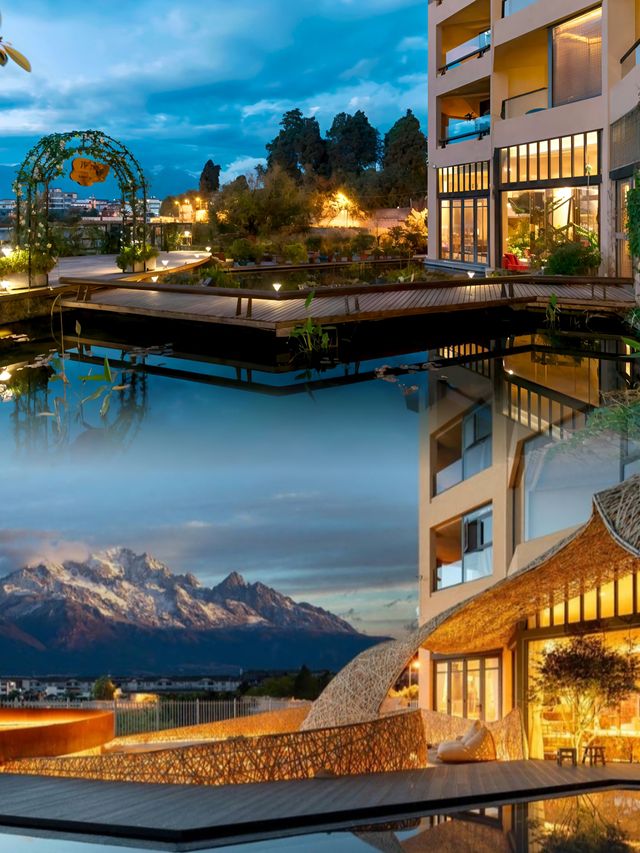 麗江最美民宿，雪山湖景房直接被治癒！！！