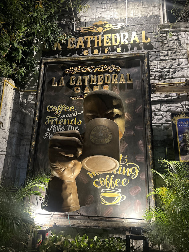 Relaxing at La Cathedral Café in Intramuros ☕️ 