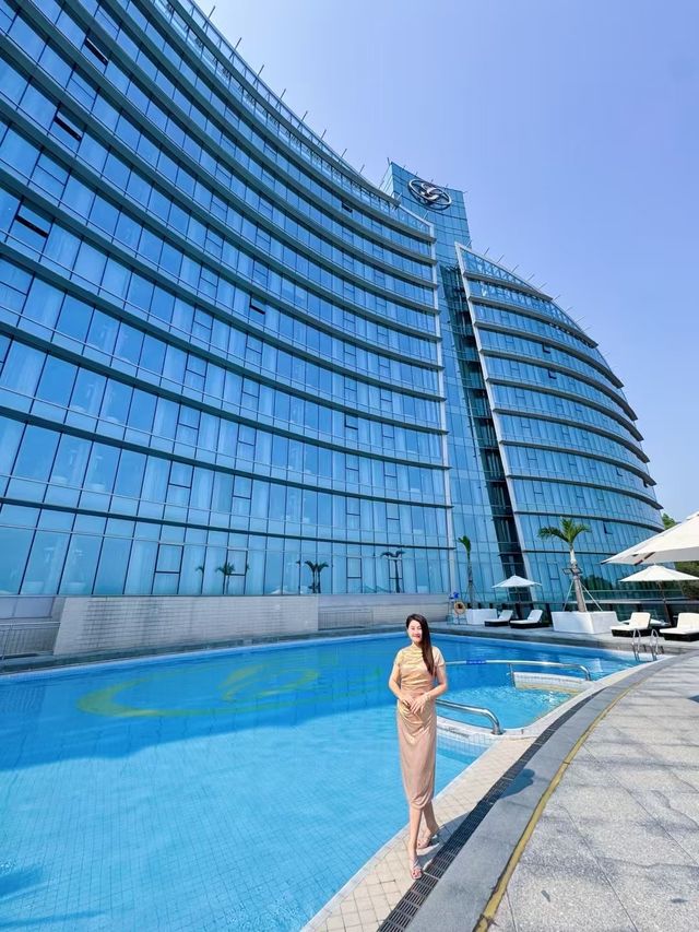 珠海海灣大酒店，躺擁南海海灣和港珠澳大橋