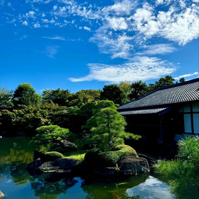關西秘境！姬路城旁的日式園林天花板🌿