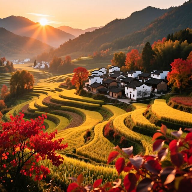 婺源4天3晚人均2500元邂逅油畫秋天