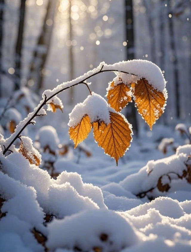 當雪花輕吻大地,走進夢幻般的冬日森林 當雪花輕吻大地,走進夢幻般的冬日森林