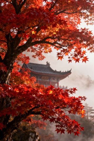 Laojun Mountain Autumn Immortal Feast｜The Stunning Red Leaf Spectacle of the Funiu Mountain Range is Now Live!