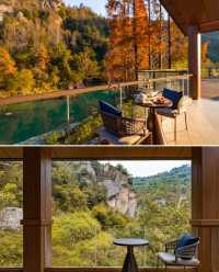 住在峽谷江畔!紹興這家頂奢度假酒店太美了