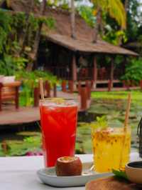 琅勃拉邦蓮花餐廳,像在油畫裡用餐