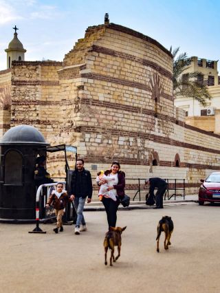 The incredibly magical architecture in Cairo, standing on glass to view history suspended in mid-air