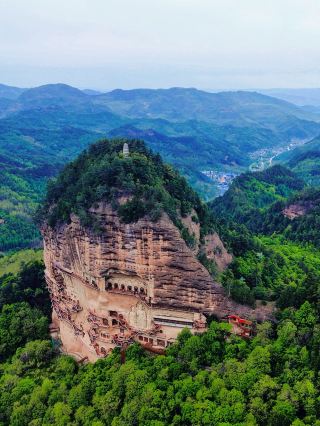 五一に甘粛へ、麦積山石窟完全攻略