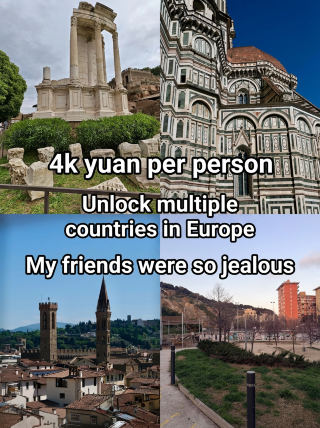 Europe 4-day trip for 4k per person