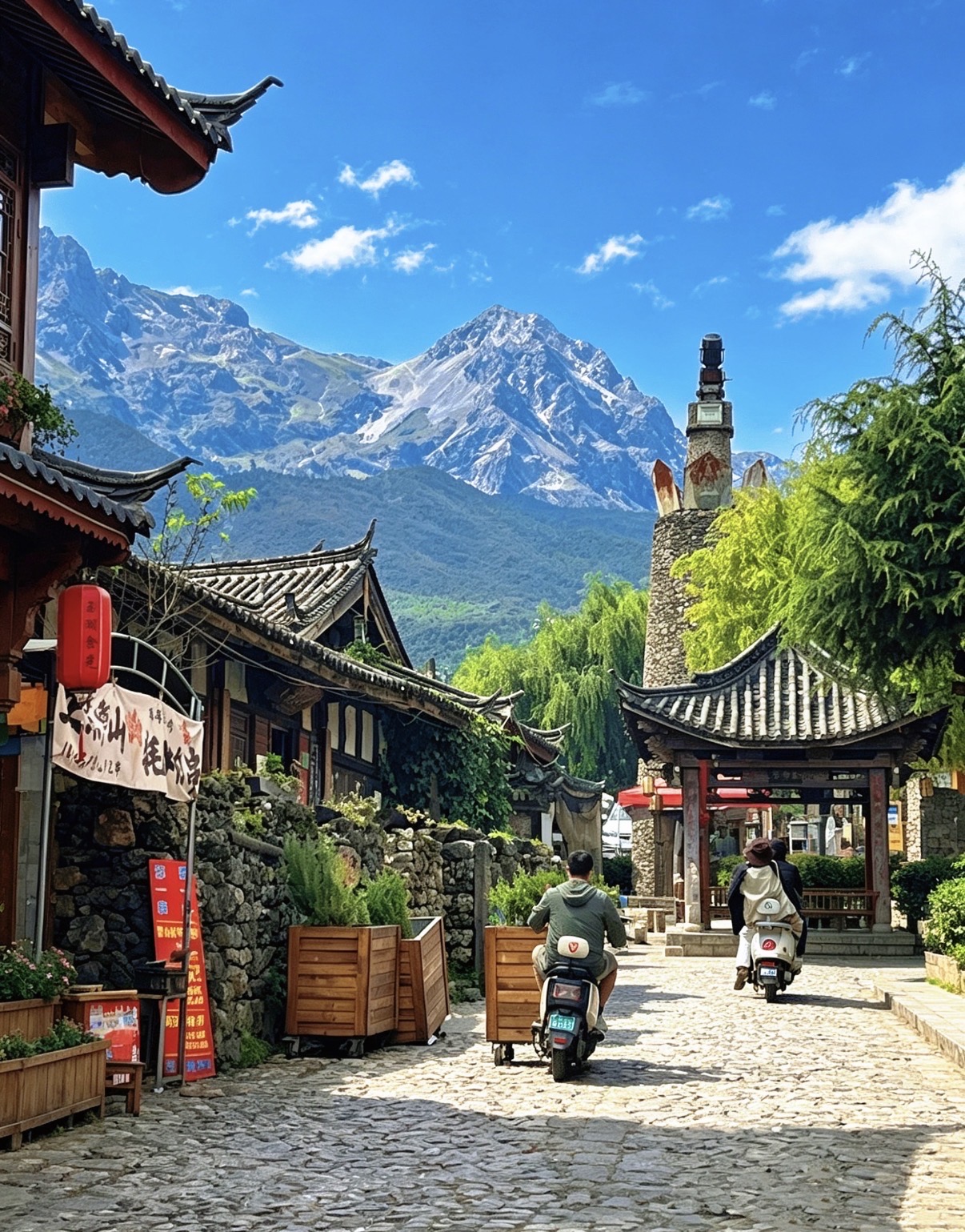 Lijiang Yuhu Village | A hidden ancient village at the foot of Jade Dragon Snow Mountain, quieter than Baisha