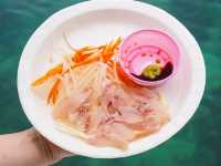 แบงค์แเดงสี่ใบมีทอน ตกหมึก + กินซาชิมิ บนเรือส่วนตัวแล้ว !!!