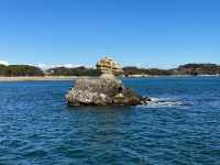 一次看松島灣超過260個島嶼 還有露天區可以吹風看海 松島遊船必看仁王島、鐘島