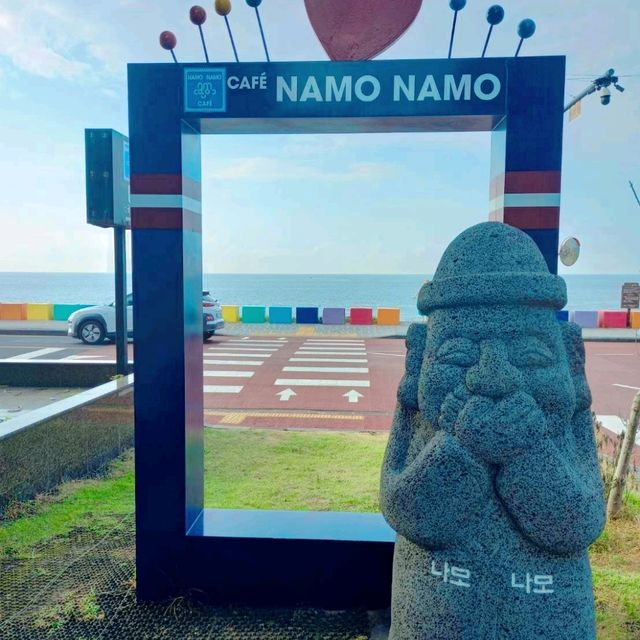 チェジュ島🏝虹🌈の道路
