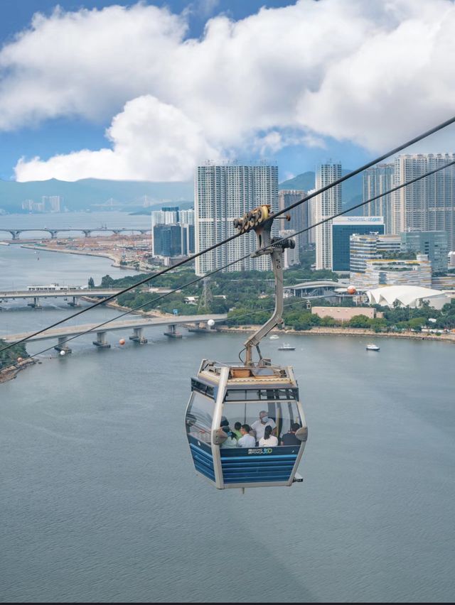飛越夕陽探訪天空之城🚡🌅🏯 昂坪360纜車