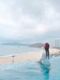 해운대 바다가 한눈에 인피니티 풀 그랜드조선부산에서 호캉스♥️