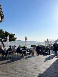 韓国/江華島　これからのシーズンにオススメ‼︎目の前に海が広がるおしゃれカフェ🐋♡