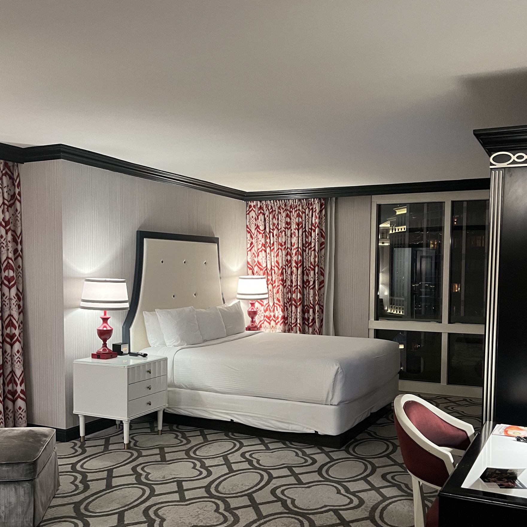 Paris Las Vegas Burgundy Room Tour (Cheapest King Room) Paris Hotel Review  & Tour Las Vegas 2023 in 2023