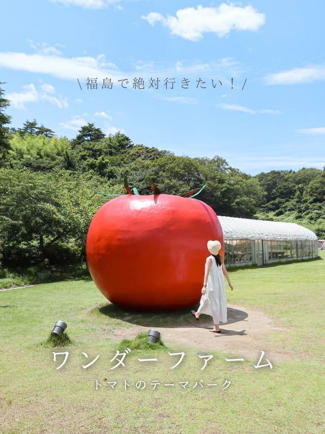 【福島】トマトのテーマパーク！？🍅🎢 フォトスポットからトマト狩りまで楽しめる穴場スポット🥫✨ 