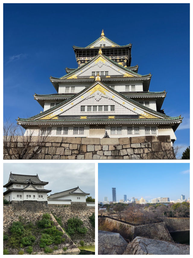 「大阪城：歷史古城與自然美景」