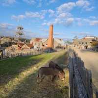 Gold town in Ballarat . Fall season