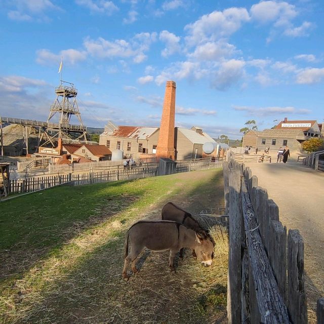Gold town in Ballarat . Fall season
