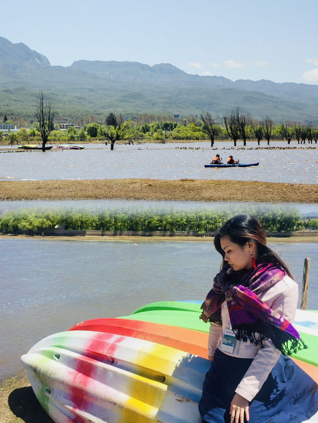 Kayaking Adventure at Lashihai: Battling Winds and Making Memories in Lijiang