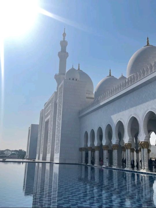 An awesome visit to this beautiful mosque sheikh zayed 💜