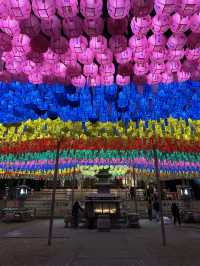 Lanterns and Twilight: My First Night at Bongeunsa Temple